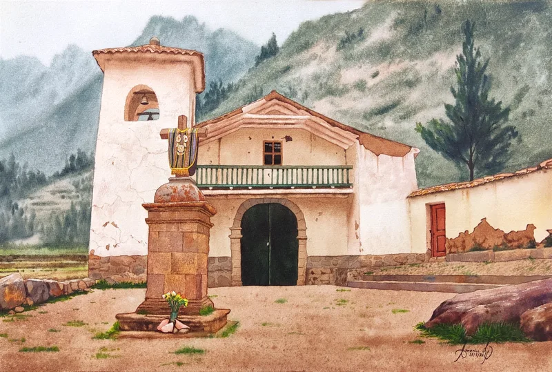 iglesia san pedro apóstol Pisac Perú