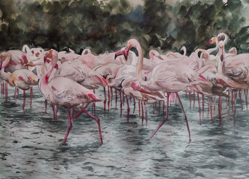 Flaming Flamingos