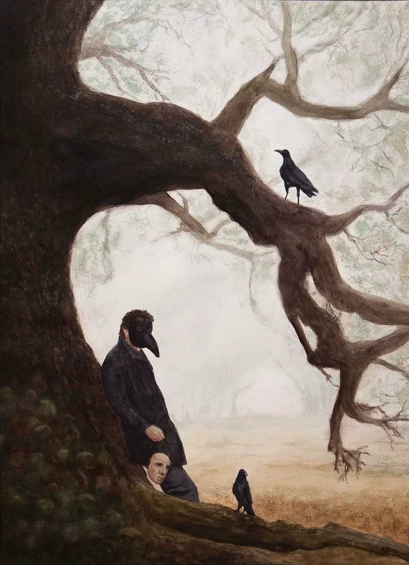 My Murder of Crows (self portrait)