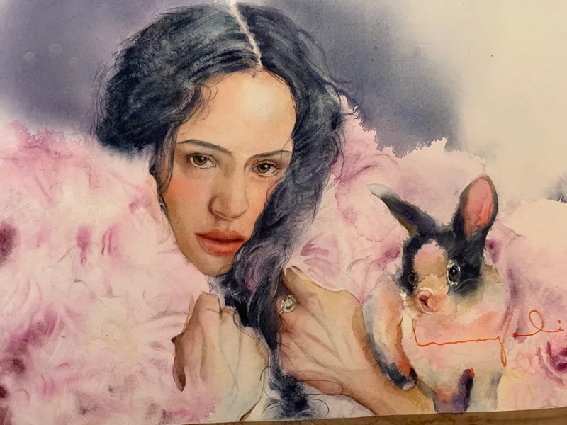 “Cielos y besos”.