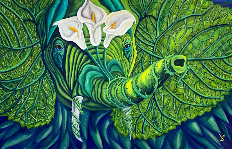 Elefante Floreciente