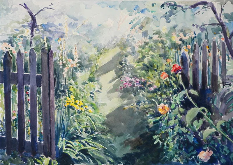 Entrada al jardín