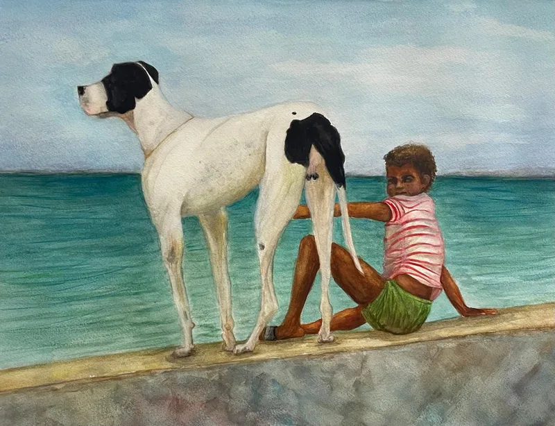 O menino e o cachorro