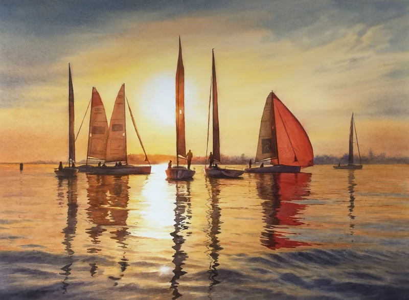 Seeing off the Day. «Sails in the Wind» Series